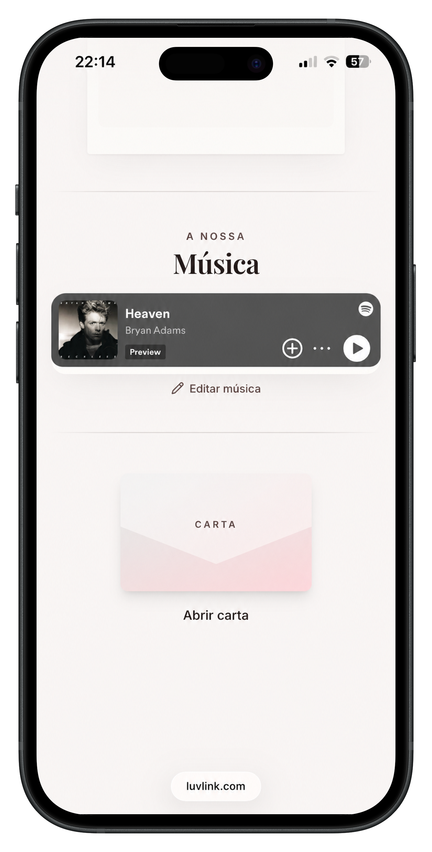 Música e carta
